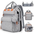 thumbnail image 1 of Mochila JOYCE Para Pañales con Cambiador Gris, 1 of 9