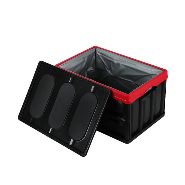 Zimtown 55L Collapsible Plastic Storage Box Durable Stackable Folding