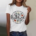 thumbnail image 2 of Trendfront Womens Jesus Letter Graphic T Shirts Crewneck Casual Loose Fit Short Sleeve Tee Trendy Christian Faith Pullover Clothing, 2 of 4