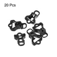 thumbnail image 3 of Uxcell 4mm 3 Hole Plastic Tent Rope Buckles Cord Adjuster for Camping Black 20Pack, 3 of 6