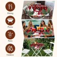 thumbnail image 7 of Red Plaid Christmas Round Tablecloth, Fitted Table Cover with Elastic for 45"-54" Round Tables, Xmas Tree Snowflake Winter Gifts Table Cloth Outdoor Indoor Dinning Party Waterproof Tablecloths, 7 of 7