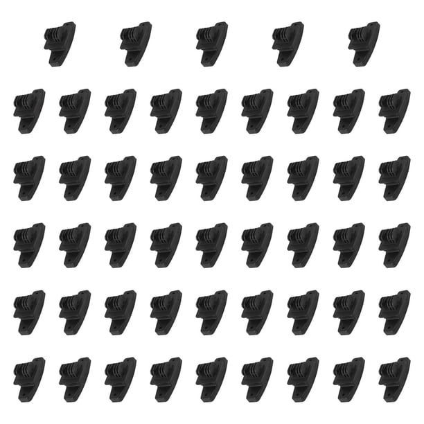 50 piezas de aisladores de cerca eléctrica, aisladores de esquina para postes de madera, aisladores de postes de madera resistentes de color negro par