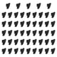 thumbnail image 1 of 50 piezas de aisladores de cerca eléctrica, aisladores de esquina para postes de madera, aisladores de postes de madera resistentes de color negro par, 1 of 9