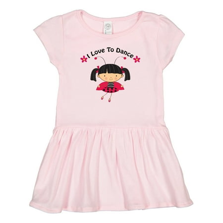 

Inktastic I Love to Dance Ladybug Gift Toddler Girl Dress