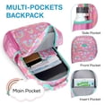 thumbnail image 3 of Mochila mommore Rainbow para niñas escolares de 3 a 13 años, resistente al agua, 3 of 7