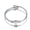 F, variant on Necklace for Women 26 Letters Stainless Steel Wire Bracelet Heart-Shaped Bracelet