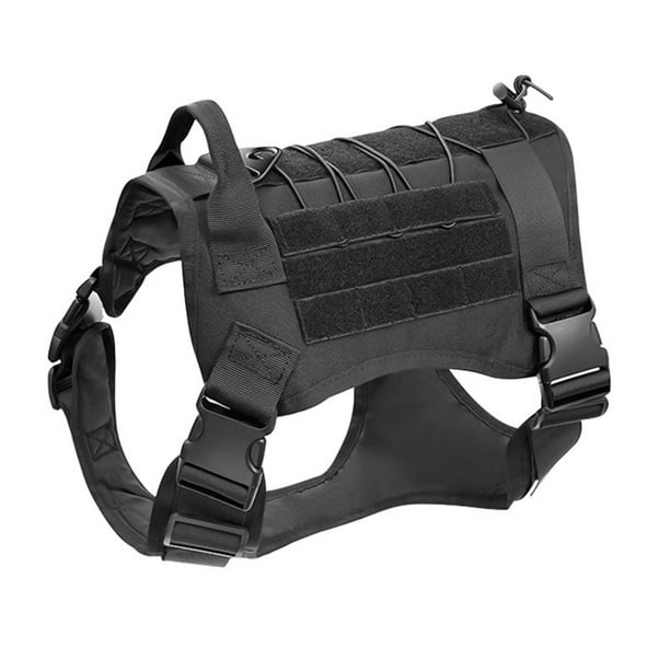 Arnés táctico para perros sin tensión, arnés militar reflectante para perros con asas, chaleco para perros de servicio para entrenamiento MFZFUKR CPB-US-ZMR09-3