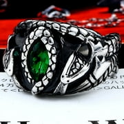 ZMY Home Stainless Steel Aragorn Barahir Ring (Mens, Size 10)
