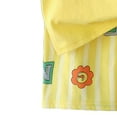 thumbnail image 5 of NAISIBABY Girls Outfit Set, Graphic Ruffles Short Sleeve Tee and Shorts Summer Casual Clothes 2-Piece Yellow 2T, 5 of 5