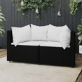 thumbnail image 2 of Muebles seccionales VidaXL para patio, 2 unidades, con cojines, 2 of 9