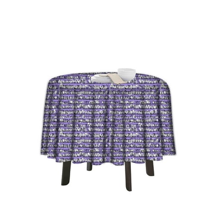 

eloria Abstract Printed Round Table Cloth Resistant Washable Decorative Table Cover for Dining Table