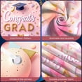 thumbnail image 4 of Pink Theme Graduation Banner Gold Stars Congrats Display Glitter Design Pink Balloons Grad Backdrop for Graduation Ceremony College Graduation Grad Party, 4 of 9