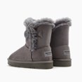 thumbnail image 5 of Weestep Wood Button Warm Shearling Winter Lightweight Snow Boots(7 Toddler, Grey), 5 of 7