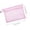 Pink, variant on Mesh Zipper Pouch Bags,A5 Transparent Double-Layer Mesh File Bag,File Folders,Files Category Bag,Plastic Zipper Pouches for Organizing and Storage,For Office Supplies