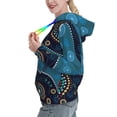 thumbnail image 2 of Fotbe Bohemian Turtle Pattern Womens Long Sleeve Hoodie, Pullover Hooded Sweatshirt, Kangaroo Pocket Hoodie with Eye-catching Drawstrings-Small, 2 of 7
