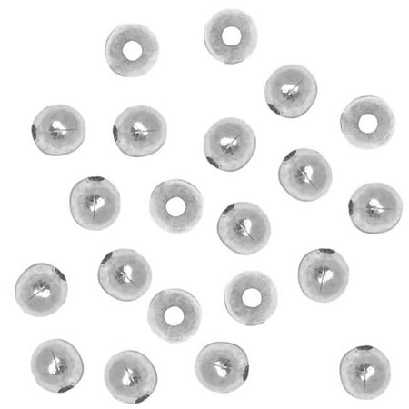 Silver Plated 2mm Round Metal Beads (100)
