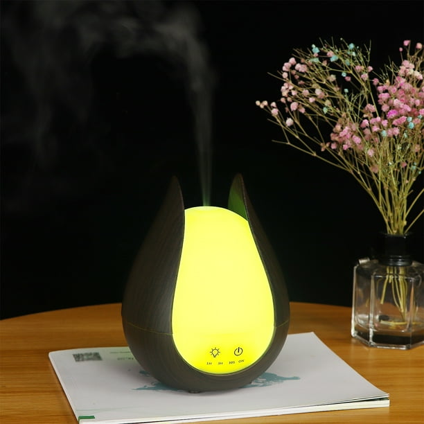 Humidificador difusor de aceite de aromaterapia de electrodomésticos, 300 ml, alta salida de niebla para habitaciones grandes, hogar, sin agua, luces LED de 7 colores, humidificador de vapor frío, hum