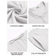 thumbnail image 5 of COOFANDY Men Linen Sets Outfits 2 Piece Casual Henley Shirts Casual Yoga Pants Set Hawaiian Beach Outfit, 5 of 9