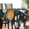 thumbnail image 5 of Yayeee Tablecloths 60" x 60" Rectangle Wrinkle Resistant Party Table Cover, Green Oranges, 5 of 8