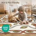 thumbnail image 4 of ODIKA 6'x9' Washable Area Rug Non-Slip, Easy Care, Zoo Tone Interactive Pathway Layout Classroom Playroom Daycare for Family Room, Living Mater Bedroom, 4 of 7
