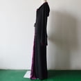 thumbnail image 5 of Women's Halloween Costumes, Renaissance Gothic Dress, Vintage Long Sleeve Hooded Maxi Dress with Lace Up Waist and Flared Hem, Medieval Costume Gown for Halloween Cosplay, 5 of 7