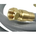 1/2" ID Gas Grill Quick Disconnect Gas Connector Kit (15 Feet