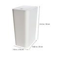 thumbnail image 4 of OULII Recycling Bin White Plastic for Waste Collection Kitchen 1Pcs, 4 of 7
