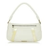 Pre-Owned Burberry Shoulder Bag Calf Leather White