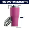 thumbnail image 3 of RTIC 30 OZ Insulated Tumbler Stainless Steel Coffee Travel Mug with Lid, Spill Proof, Hot Beverage and Cold, Portable Thermal Cup for Car, Camping, Very Berry, 3 of 6