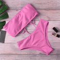 thumbnail image 3 of Conjunto de Bikini brasileño para mujer, bañador Sexy con sujetador de realce, traje de baño de 2 piezas de corte alto, ropa de playa con cordones 2024, 3 of 5
