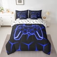 thumbnail image 2 of Castle Fairy Honeycomb Video Game Bedding Comforter Set,Geometric Queen Bedding Sets, 2 of 8