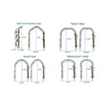 thumbnail image 3 of Holaki Metal Garden Arch,Garden Arbor Trellis Climbing Plants Support Rose Arch Outdoor Arch Outdoor Lawn Backyard Patio Wedding Party Ceremony,Assemble Freely,White,Black, 3 of 21