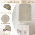 thumbnail image 3 of Uxcell Water Dispenser Barrel Dust Cover, Reusable Durable Fabric Water Dispenser Decorative Cover Elastic Fabric Cooler Protector for 5 Gallon Home Office, Rattan Style Coffee, 3 of 7
