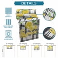 thumbnail image 6 of Summer Lemon Watercolor Table Runner 36 Inches, Geometric Black Line Plaid Bed Runner Dresser Scarves Tabletop for Indoor Outdoor Parties/Ceremony/Banquet, 13"x 36", 6 of 9