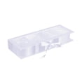 thumbnail image 2 of Caja de flores vacía para graduación, caja floral, contenedor de regalo de cartón elegante. Blanco, 2 of 9