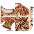 thumbnail image 6 of Fantaslook Blouses for Women Dressy Casual 3/4 Length Sleeve Womens Tops with Smocked Cuffs Fashion Shirts, 6 of 8