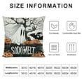 thumbnail image 5 of PHYHOO  Halloween Pillow Covers Black and White Ghost Pumpkins Decoration Outdoor Pillow Cases Black Throw Pillow Covers Decor for Sofa Bed Outdoor Car White, 5 of 5