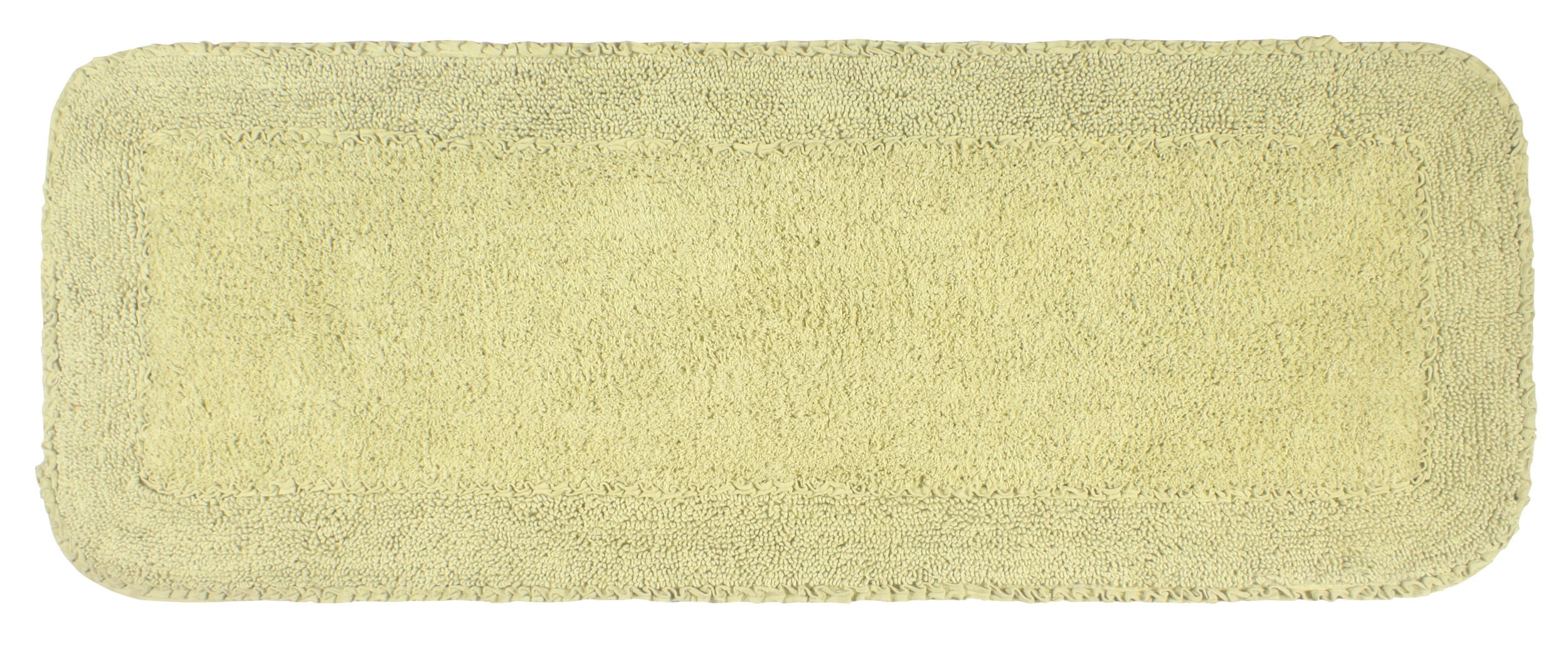 Home Weavers Radiant Collection Bathroom Rug 100% Cotton Bathroom Rugs Set, Washable Rug, Soft Cotton and Absorbent bath Rug, Kitchen Mat, Bath Rug, Bath Floor Mat Non Slip, 21"x54" Runner, Green