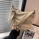 thumbnail image 3 of Bolso Tote Lona Unisex Bolso Bandolera Gran Capacidad para Hombre Mujer (Blanco), 3 of 9