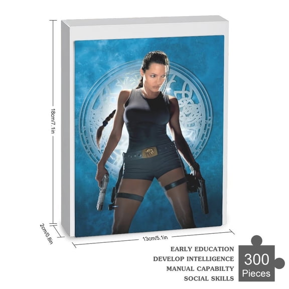 Lara Croft Jigsaw Puzzle 300 500 1000 Piece Gift for Birthday Holiday Home Decor