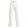 thumbnail image 5 of Time and Tru Women's High Rise Colorblock Straight Leg Cuffed Jeans, 29" Inseam, Sizes 2-20, 5 of 5