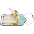 thumbnail image 2 of Naloa Cute Dog In Bathtub1 Luggage Tag for Suitcase Leather Baggage Tag with Stainless Steel Loop Privacy Cover for Women Men Girls-2 PCS, 2 of 5