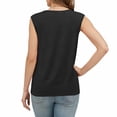thumbnail image 4 of UAMVSH Womens Tank Tops Summer Sleeveless V Neck T Shirt Lightweight Soft Office Work Tunics Business Casual Outfits, 4 of 5