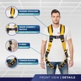 thumbnail image 2 of Arnés de seguridad contra caídas Palmer Safety para todo el cuerpo, amarillo, 2 of 5