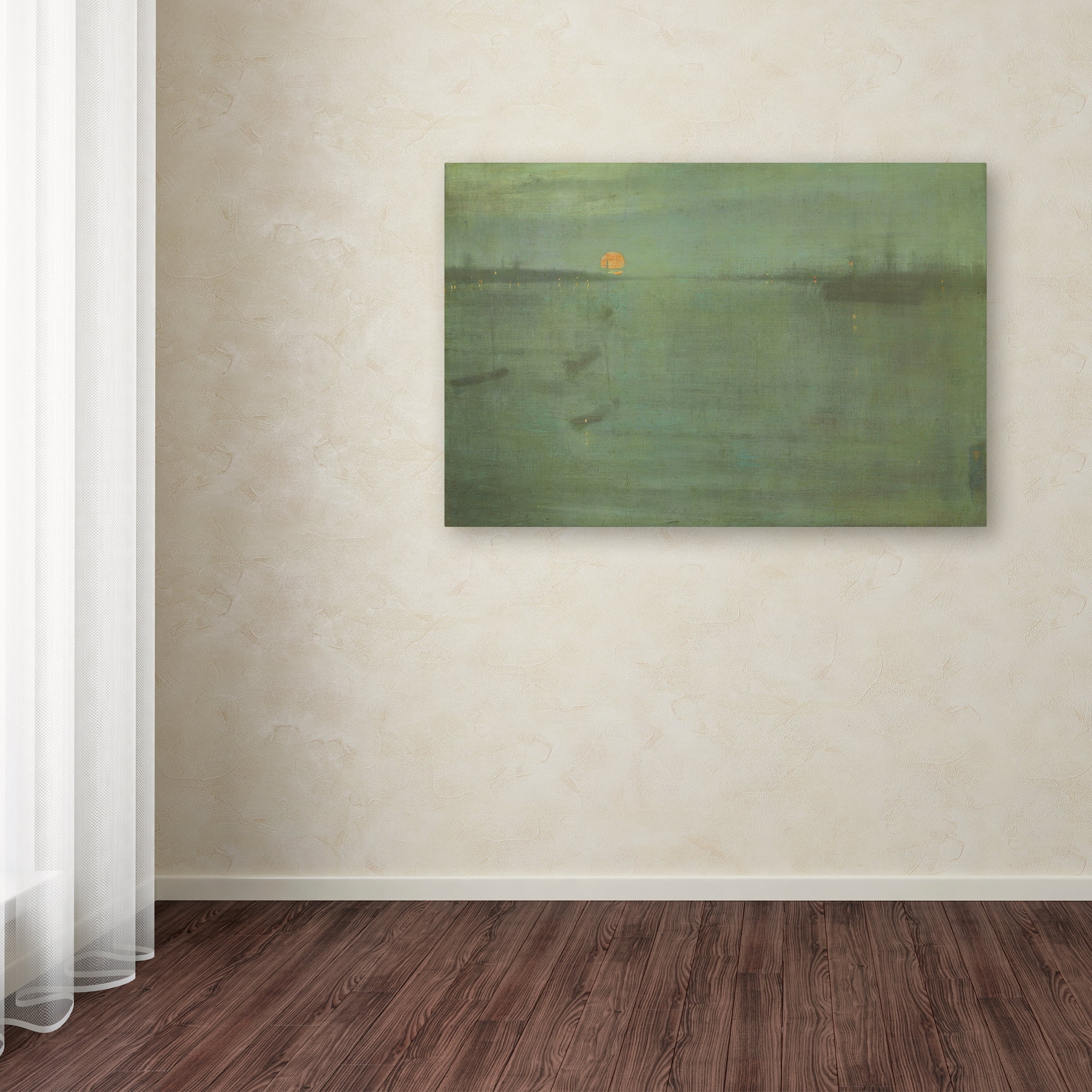 Trademark Fine Art 'Nocturne Blue And Goldsouthampton Water' Canvas Art by Whistler
