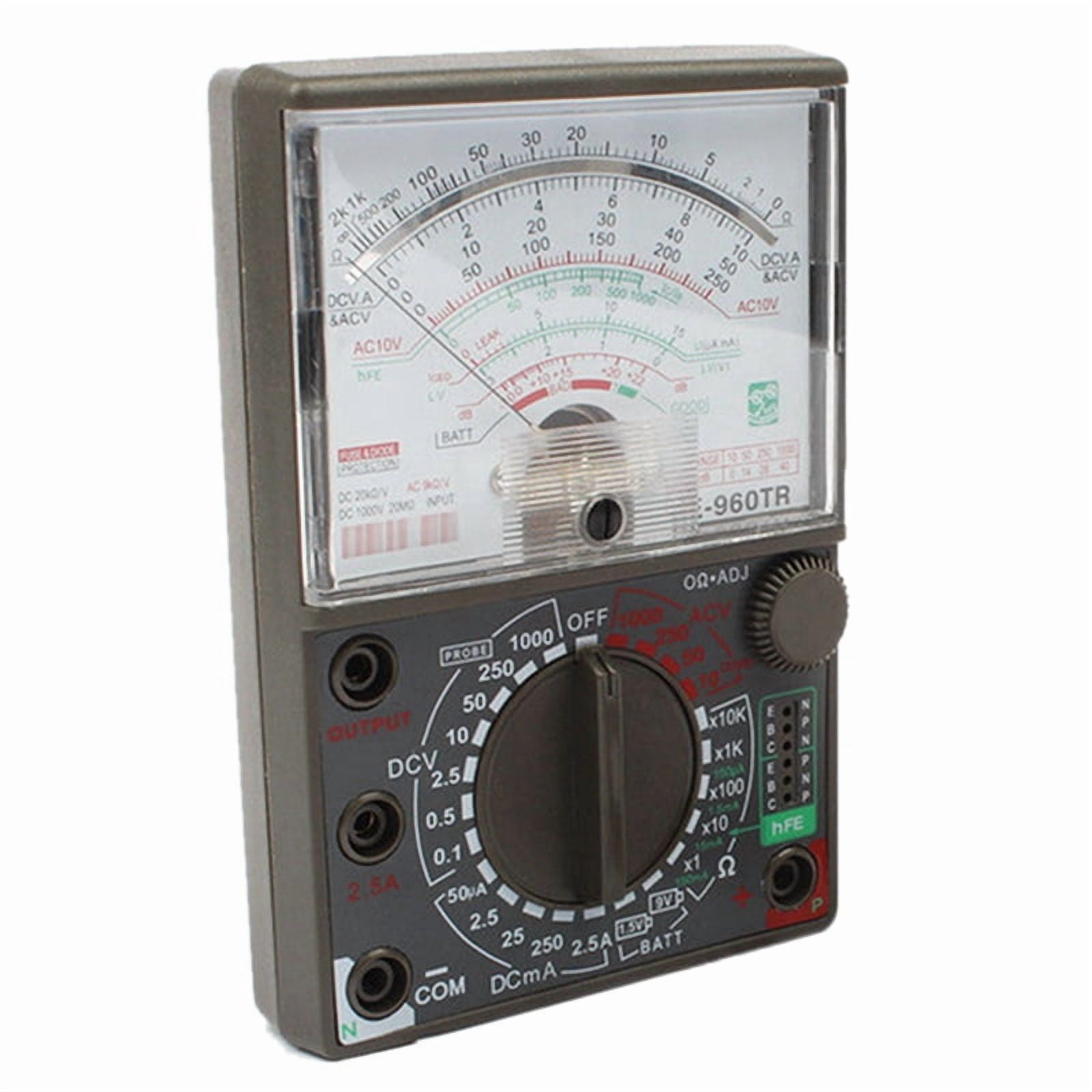 2X Analog Multimeter De-960Tr AC DC Volt Ohm Current Testing Electrical Multitester