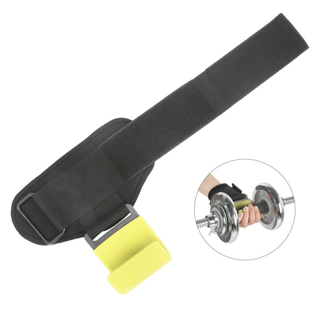 Sangle de Musculation avec Crochet, Crochet de Levage Confortable, Support de Musculation, Sangles de Poignet Robustes pour Protéger le Poignet, Crochet Rouge, Crochet Bleu, Crochet Noir, Jaune
