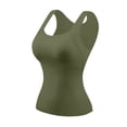 thumbnail image 5 of Yteetum Women's Tank Tops with Build in Bra Padded Summer Square Neck Sleeveless Shirts Casual Solid Lightwieght Comfy Layering Tanks, 5 of 8