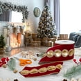 thumbnail image 3 of 4 in. Gold Sequin Beaded Velvet Burgandy Ribbon with Gold Piping, 3 of 4