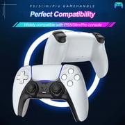 Gaming Controller Compatible with PS5/Slim/Pro/PC, Wireless Gamepad with 6-Axis Gyro/Dual Vibration/1500mAh Battery